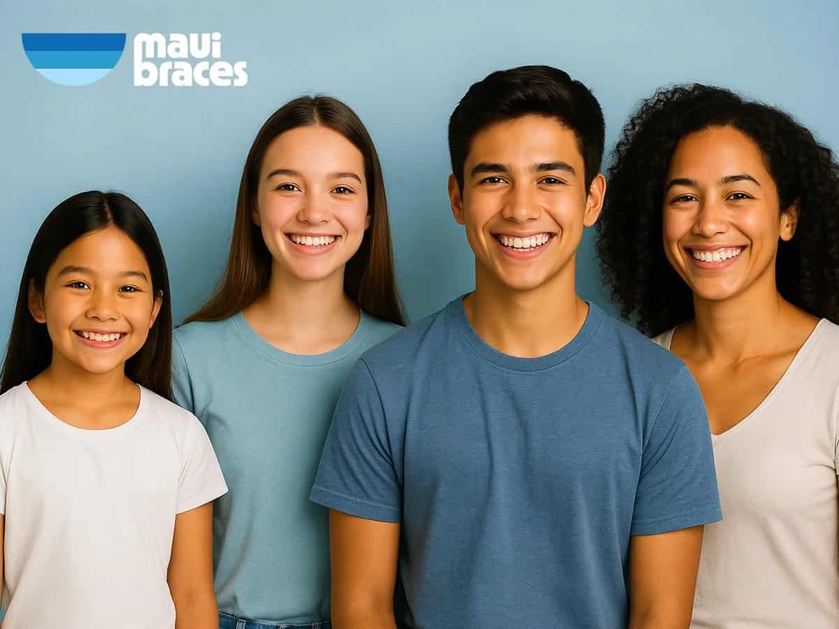Braces and clear aligner treatment options on Maui