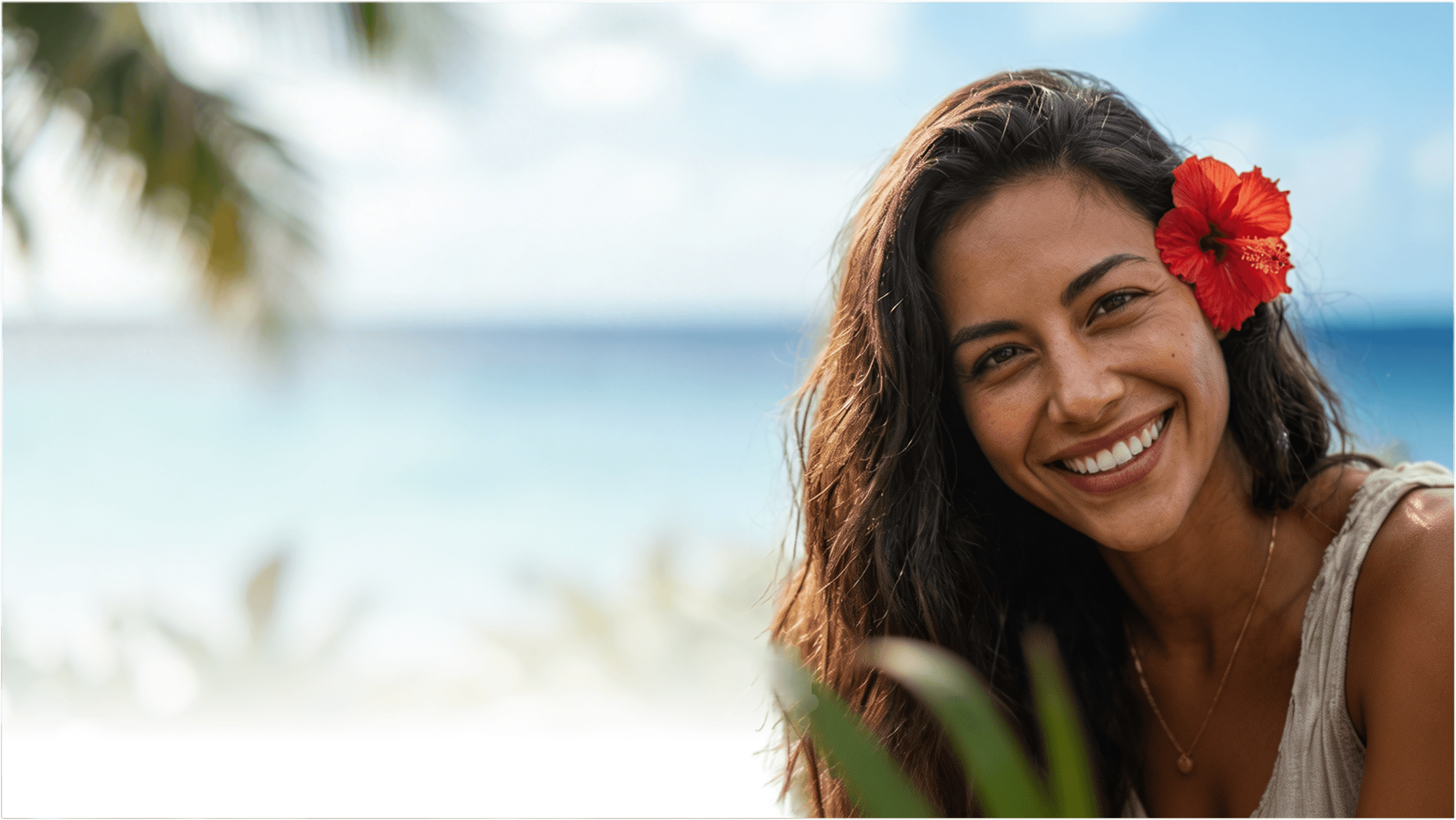 Happy Maui Braces patient on the beach — braces results in Kahului, Maui
